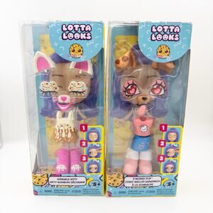 NEW Lot Of 2 Lotta Looks Cookie Swirl Pack S'Mores Pup + Sprinkle Kitty Dress Up